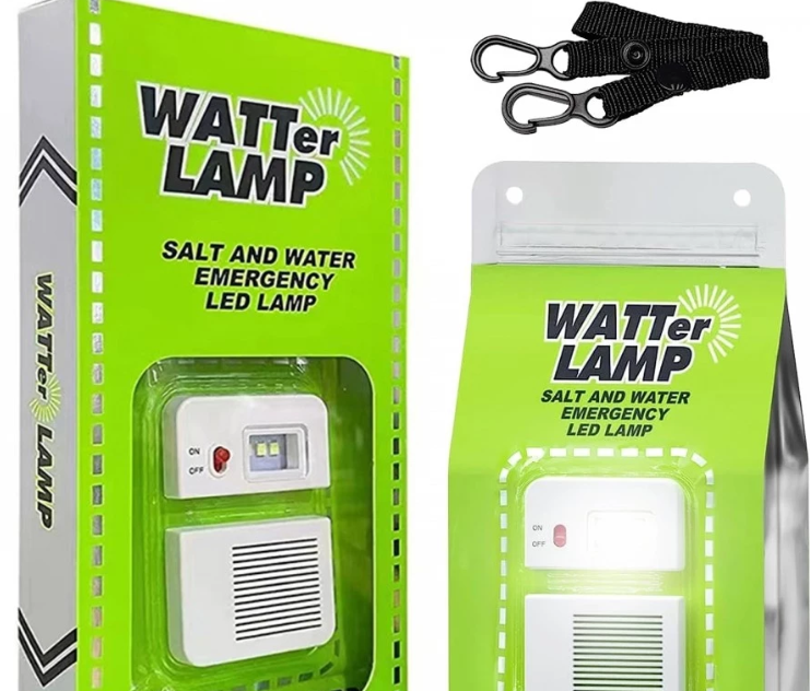 Lâmpada LED com Água e Sal